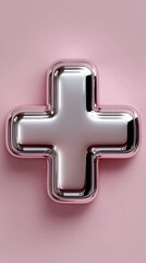 Obraz premium Plus Sign 3D Render.