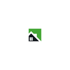 Real estate logo icon flat vector design