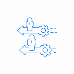 direction arrows icon sign vector