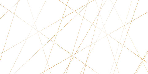 Obraz premium Luxury golden geometric random lines with many squares and triangles shape&nbsp;background. Abstract modern technology background. Design element, minimalist texture, Wave background&nbsp;vector.