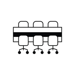 Meeting Room Vector icon