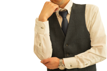 悩むビジネスマン