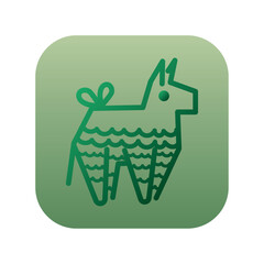 Pinata donkey icon. Vector