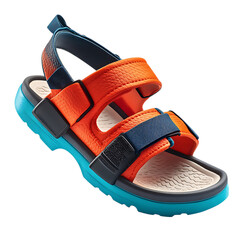 Advanced Water Resistant Sandals with Breathable Mesh Isolated on Transparent Background