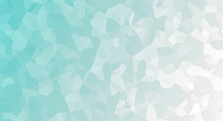 Teal to White Polygonal Gradient Background with Abstract Geometric Texture for Digital Design and Branding