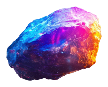 PNG Flying colorful asteroid space-inspired accessories accessory.