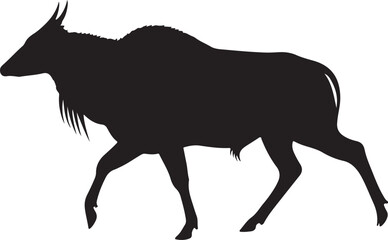 NILGAI SILHOUETTE SIDE VIEW © Qasim Farooq