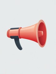 Megaphone icon vector symbol for mobile apps and website UI designs. 