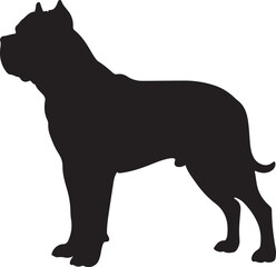 Perro de Presa Canario Dog Silhouette Vector