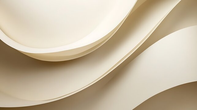 Digital illustration of flowing curves in a muted beige gradient, creating an abstract design.