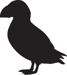 Puffin Silhouette Vector