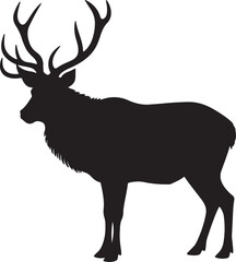 Reindeer Silhouette Vector