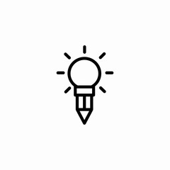 light bulb icon sign vector