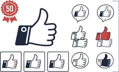 vector set of hand gestures