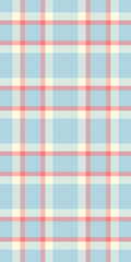Greeting fabric pattern plaid, t-shirt texture textile tartan. Official check background vector seamless in light and red colors.