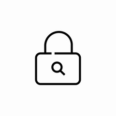 search lock icon sign vector