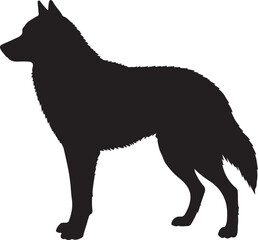 Tamaskan Dog Silhouette