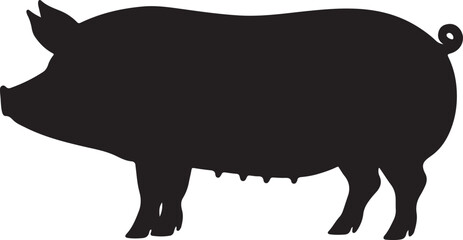 Tamworth Pig Silhouette