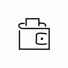 wallet money icon sign vector