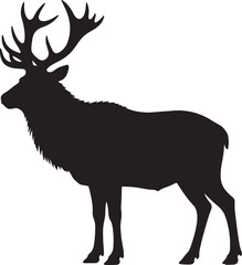 Tian Shan Wapiti Silhouette