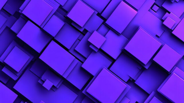 Abstract Purple Square Pattern Background