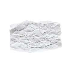 Small crumpled scrap of white paper