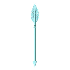 Minimalistic Arrow with a Clear Silhouette in Soft Isolated on Transparent Background