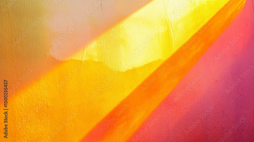 Aufkleber abstract warm-toned light rays intersecting on textured surface.