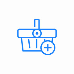 add to cart icon sign vector