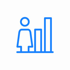 business growth icon sign vector