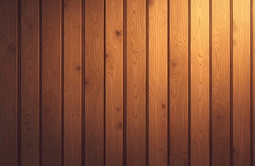 Obraz premium Illustration wooden panel texture. Vertical planks in brown colors. Natural wood background. Perfect for interior design, background, wallpaper, flooring, game assets, building material.