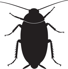 Woodroach Silhouette Top View Single Icon