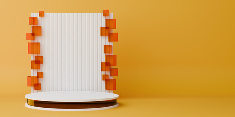 Modern White Podium Displays Products Beautifully