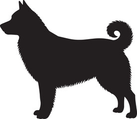 Zerdava Dog Silhouette Side View Single Icon