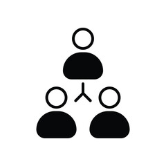 Team icon vector stock illustration