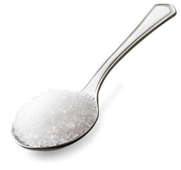 White granulated sugar in a spoon (1)
