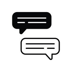Conversation icon vector stock illustration