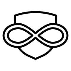 DevSecOps Implementation Vector Line Icon Design