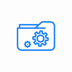 settings cogwheel icon sign vector
