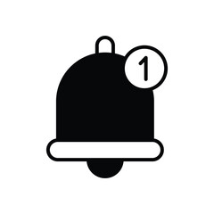 Bell icon vector stock illustration