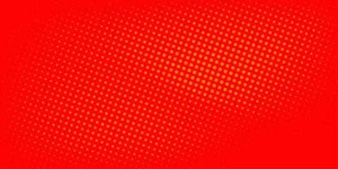 Dots halftone orange color pattern gradient texture with technology digital background. Dots pop art comics with summer background.