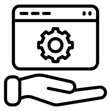 Manual Testing Vector Line Icon Design