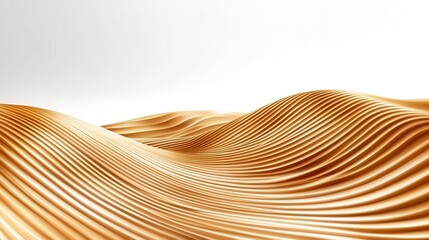 Abstract illustration of stylized golden waves forming a wavy textured backdrop perfect for elegant designs websites or presentations creating a luxurious and sophisticated