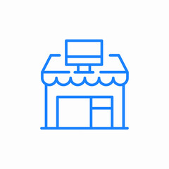 computer shop icon sign vector