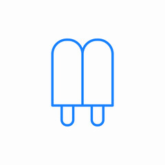 double icecream icon sign vector