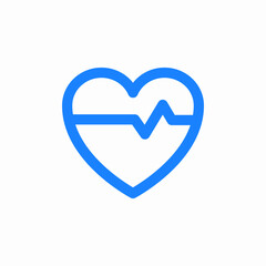 heart beat icon sign vector