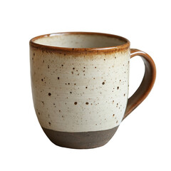 Buy speckled ceramic coffee mug handmade pottery cup tea mug kitchenware on transparent background
