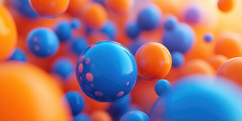 Abstract colorful spheres