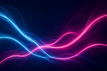 Vivid abstract light trails in blue and pink create a dynamic and energetic feel. This stunning visual representation of movement and color is perfect for creative projects.
