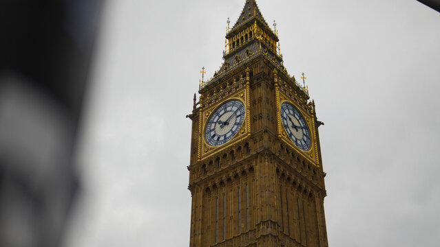 The iconic Big Ben clocktower in London, England UK